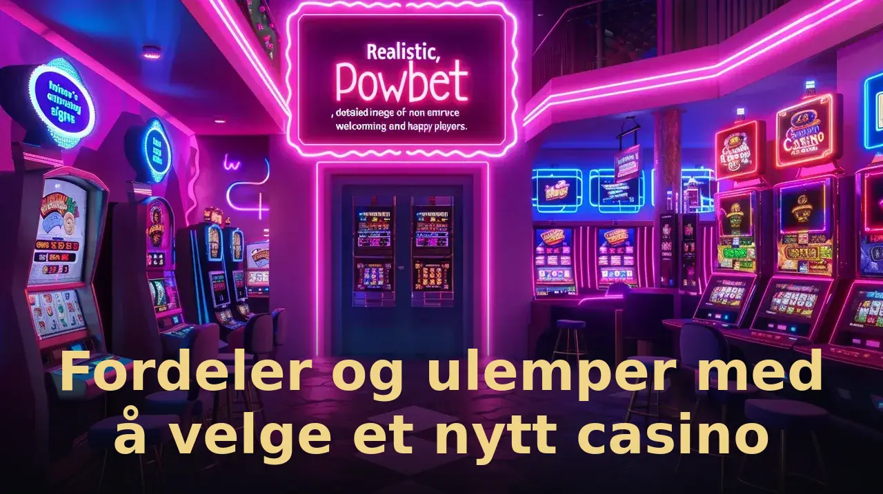 Fordeler og ulemper med å velge et nytt casino
