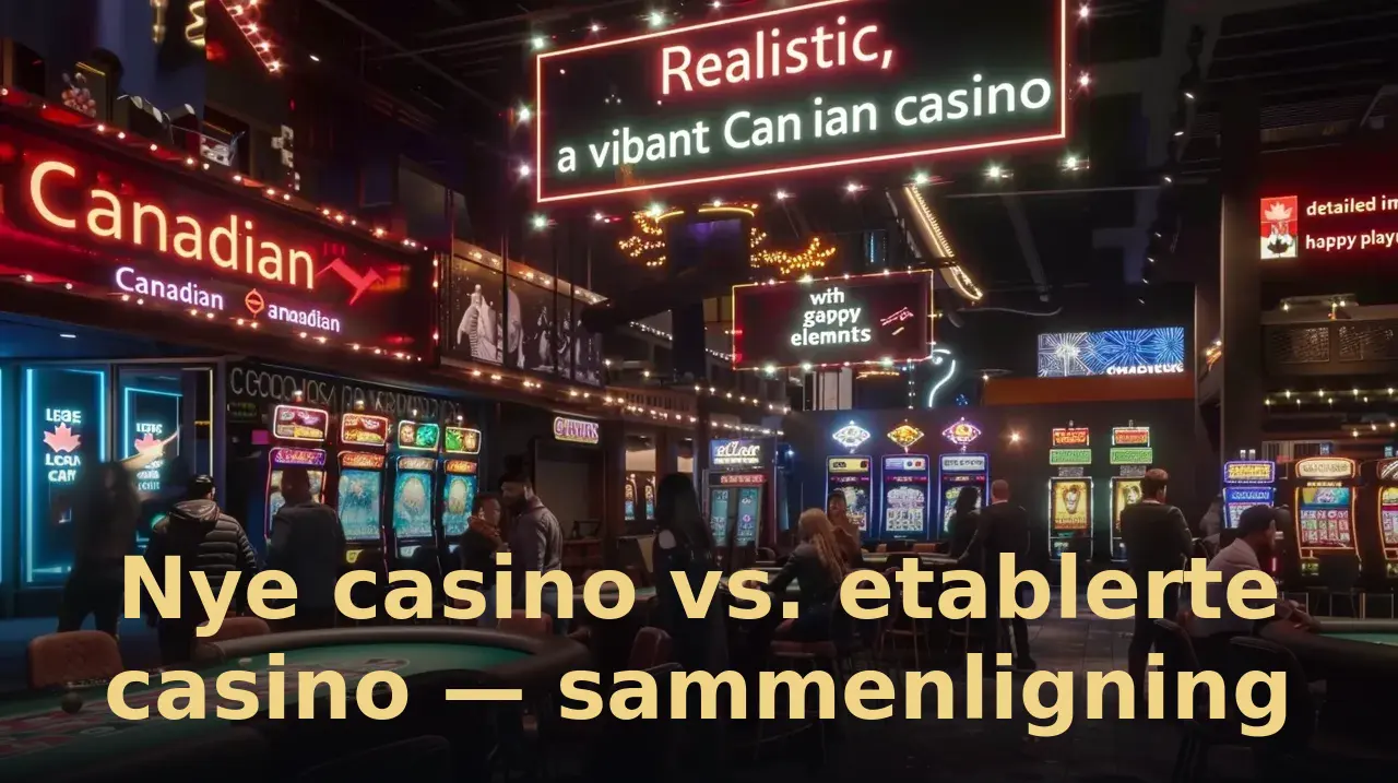 Nye casino vs. etablerte casino — sammenligning